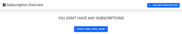 Add New Subscription Add New Subscription