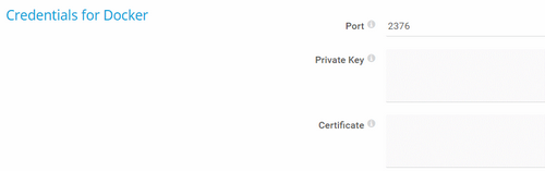 Credentials for Docker